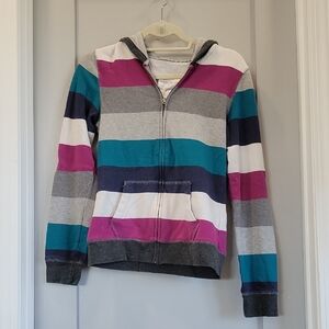 Aeropostale Multicolor Striped Hoodie